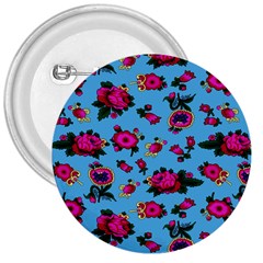 Crown Red Flower Floral Calm Rose Sunflower 3  Buttons