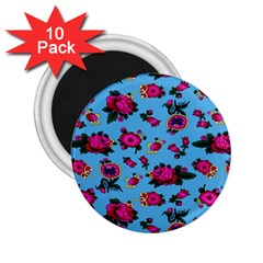 Crown Red Flower Floral Calm Rose Sunflower 2 25  Magnets (10 Pack)  by Mariart
