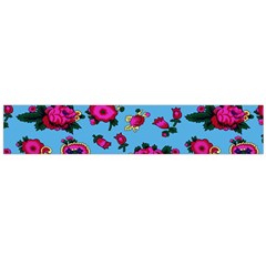 Crown Red Flower Floral Calm Rose Sunflower Flano Scarf (large) by Mariart