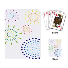 Fireworks Illustrations Fire Partty Polka Playing Card