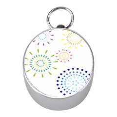 Fireworks Illustrations Fire Partty Polka Mini Silver Compasses