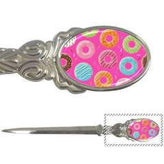 Doughnut Bread Donuts Pink Letter Openers by Mariart