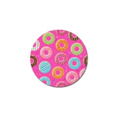 Doughnut Bread Donuts Pink Golf Ball Marker (4 Pack)