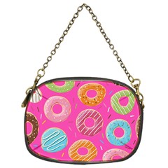 Doughnut Bread Donuts Pink Chain Purses (two Sides) 