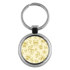 Gift Party Polka Grey Key Chains (round) 