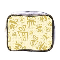 Gift Party Polka Grey Mini Toiletries Bags by Mariart