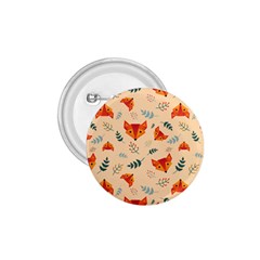 Foxes Animals Face Orange 1 75  Buttons by Mariart