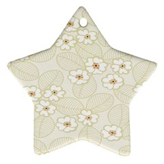 Flower Floral Leaf Ornament (star)