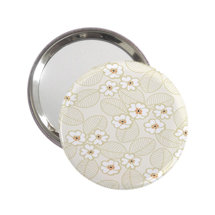 Flower Floral Leaf 2.25  Handbag Mirrors