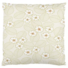 Flower Floral Leaf Standard Flano Cushion Case (one Side)