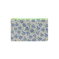 Glass Polka Circle Blue Cosmetic Bag (xs) by Mariart