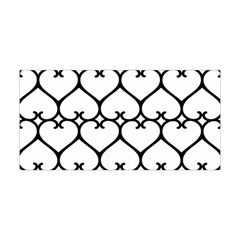 Heart Background Wire Frame Black Wireframe Yoga Headband by Mariart