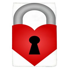 Heart Padlock Red Love Flap Covers (l)  by Mariart