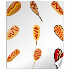 Hot Dog Buns Sate Sauce Bread Canvas 8  X 10 