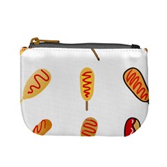 Hot Dog Buns Sate Sauce Bread Mini Coin Purses by Mariart