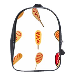 Hot Dog Buns Sate Sauce Bread School Bags(large) 