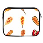 Hot Dog Buns Sate Sauce Bread Apple iPad 2/3/4 Zipper Cases Front