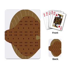 Illustrain Animals Reef Fish Sea Beach Water Seaword Brown Polka Playing Card by Mariart