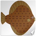 Illustrain Animals Reef Fish Sea Beach Water Seaword Brown Polka Canvas 12  x 12   11.4 x11.56  Canvas - 1