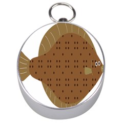 Illustrain Animals Reef Fish Sea Beach Water Seaword Brown Polka Silver Compasses