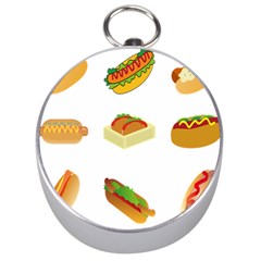 Hot Dog Buns Sauce Bread Silver Compasses by Mariart