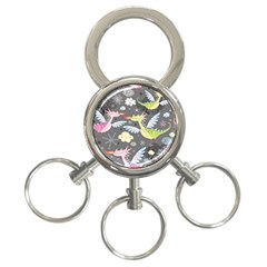 Dragonfly Animals Dragom Monster Fair Cloud Circle Polka 3-ring Key Chains by Mariart