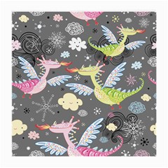 Dragonfly Animals Dragom Monster Fair Cloud Circle Polka Medium Glasses Cloth (2-side)