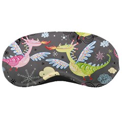 Dragonfly Animals Dragom Monster Fair Cloud Circle Polka Sleeping Masks by Mariart