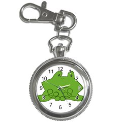 Illustrain Frog Animals Green Face Smile Key Chain Watches by Mariart