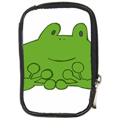 Illustrain Frog Animals Green Face Smile Compact Camera Cases
