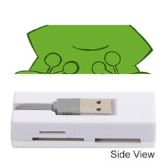 Illustrain Frog Animals Green Face Smile Memory Card Reader (stick)  by Mariart