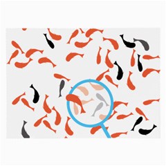 Illustrain Goldfish Fish Swim Pool Large Glasses Cloth