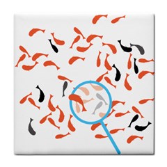 Illustrain Goldfish Fish Swim Pool Face Towel by Mariart