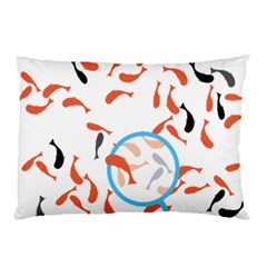 Illustrain Goldfish Fish Swim Pool Pillow Case