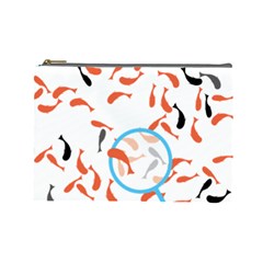 Illustrain Goldfish Fish Swim Pool Cosmetic Bag (large) 