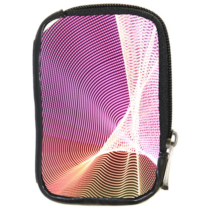 Light Means Net Pink Rainbow Waves Wave Chevron Compact Camera Cases