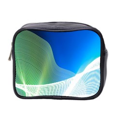 Light Means Net Pink Rainbow Waves Wave Chevron Green Blue Mini Toiletries Bag 2-side by Mariart