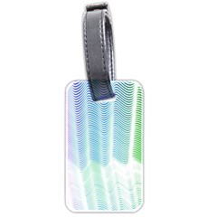 Light Means Net Pink Rainbow Waves Wave Chevron Green Luggage Tags (two Sides)