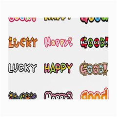 Lucky Happt Good Sign Star Small Glasses Cloth
