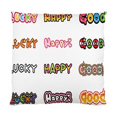 Lucky Happt Good Sign Star Standard Cushion Case (two Sides) by Mariart