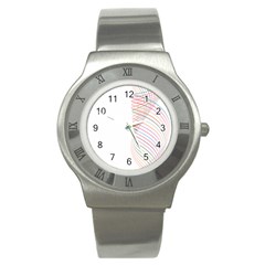 Line Wave Rainbow Stainless Steel Watch