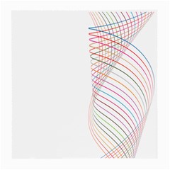 Line Wave Rainbow Medium Glasses Cloth (2-side) by Mariart