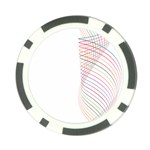 Line Wave Rainbow Poker Chip Card Guard (10 pack) Back