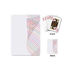 Line Wave Rainbow Playing Cards (mini) 