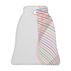 Line Wave Rainbow Ornament (bell) by Mariart