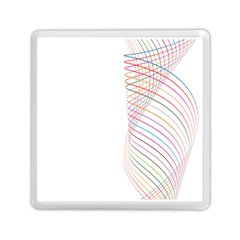 Line Wave Rainbow Memory Card Reader (square)  by Mariart