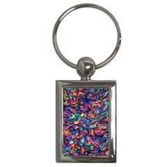 Moreau Rainbow Paint Key Chains (rectangle)  by Mariart