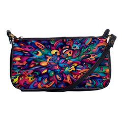 Moreau Rainbow Paint Shoulder Clutch Bags