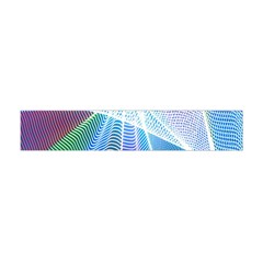 Light Means Net Pink Rainbow Waves Wave Chevron Green Blue Sky Flano Scarf (mini) by Mariart