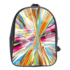 Illustration Material Collection Line Rainbow Polkadot Polka School Bags(large) 